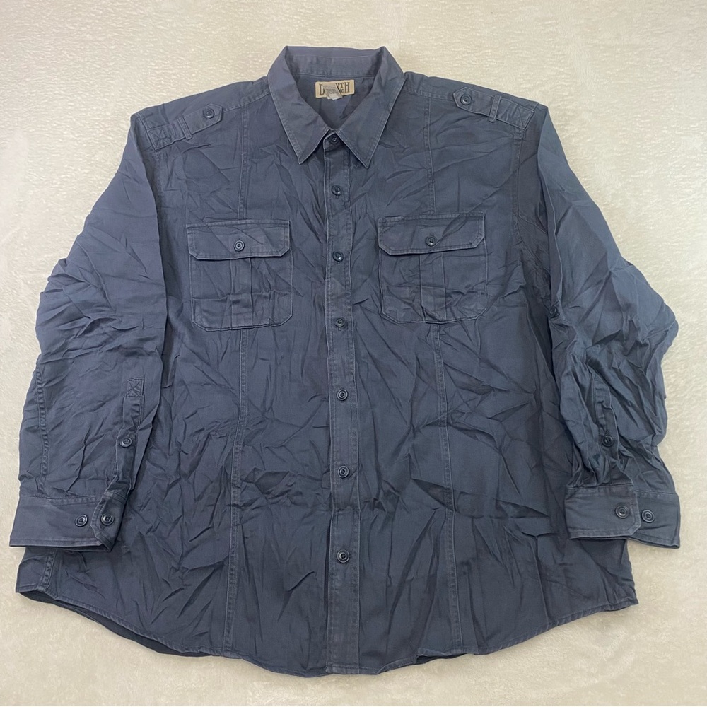 Duluth Trading Co Men’s Heavy Canvas Shirt Shacket Size 3XL Hunting Button Up